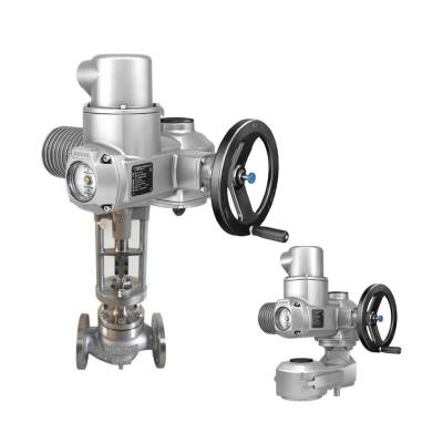 China Chinese Electric Control Valve With Auma SA SAR Multi-Turn Electric Actuators Integrated Control Unit Electric Valve Act for sale