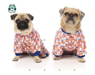 China 2022 Dog Pajamas Sleepy Time Fashion Brand Dog Spring Summer Luxury Designer Clothes Apparel for sale