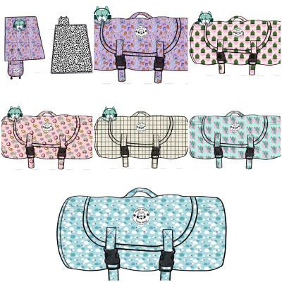 China 2022 Hot Sale Waterproof Foldable Portable Oversized Waist Dog Cushion Easy Clean Anti-Slip Bottom Mat for sale