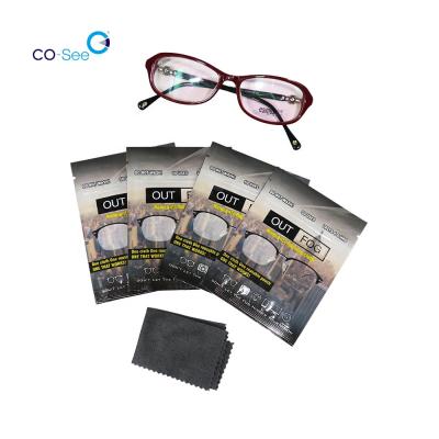 China Cheap Price Nano Anti Fog Anti Fog Cloth For Coated Glasses Fog Mirror Glass Cleaning Cloth for sale