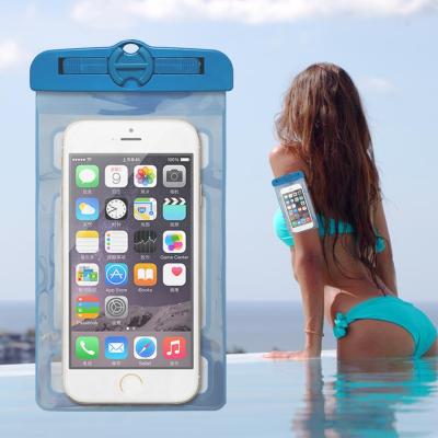 China Hot Selling Anti-fall Cell Phone Clear Waterproof PVC Bag PVC Water Proof Phone Pouch for sale