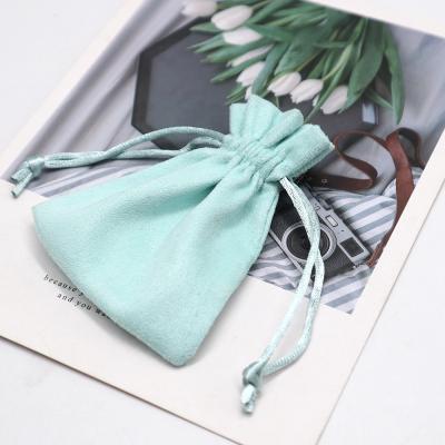 China Fashionable Co-see Custom Suede Jewelry Pouches Paper With Logo for sale