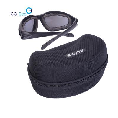 China Protective Zipper Closure EVA Sport Ski Snowboard Eyeglasses Box Glass Storage Holder Carrying Soft Suitcase for sale