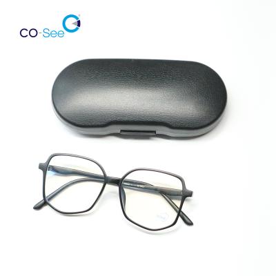 China Portable Wholesale Custom Logo Cheap Hard Plastic Eyeglass Case Portable Eyewear Optical Sunglasses Case for sale