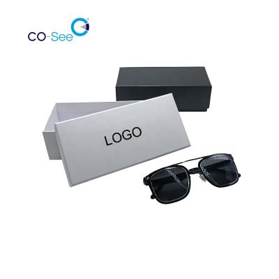 China COSEE Lid and Tray Custom Eyewear Paper Glasses Packaging Sunglasses Box for sale