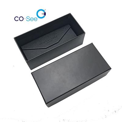 China Classic Matte Color Luxury Factory Hard Lid and Tray Gift Cardboard Sunglasses Packaging Paper Boxes for Glasses for sale