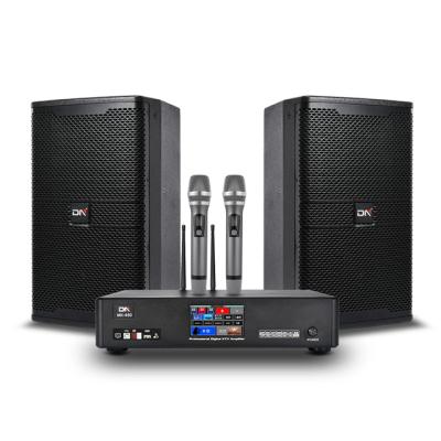 China Multifunctional home/karaoke audio system new come three-in-one power amplifier and 10 inch 12 inch 15 inch karaoke speaker set for sale