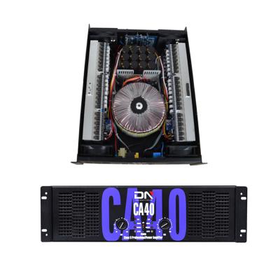 China Club/KTV/Stage CA40 channel 2ch Class H 3U 2200w studio DJ subwoofer line 2 dual row speakers tube power amplifier audio power for sale for sale