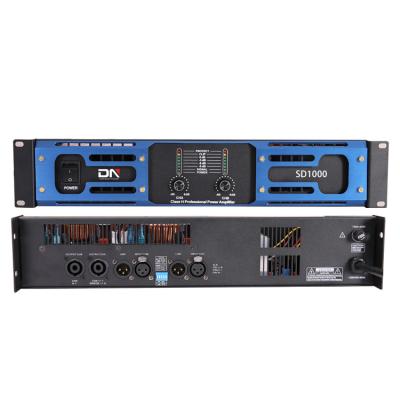 China Cheap price 1000w 2000w cheap class D 2U 2 channel church/worship/wedding power stage parties/dsp buy amplifier for sale