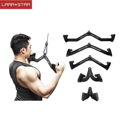 China Universal Gym Pull Down Bar 5pcs For One Set Mag Grip Handle High Pull Grip Accessories Wire Exercise Equipment for sale