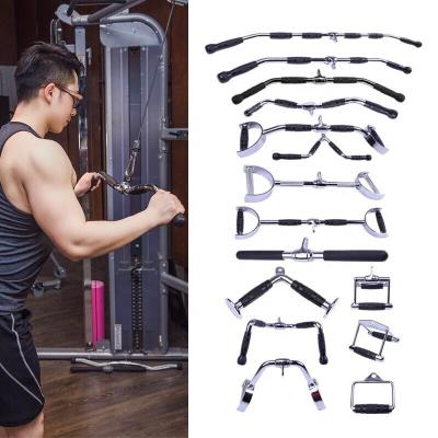 China Universal Strength Training Pull Down Grip Tricep Push Up Bar Back Bar Gym Fitness Hand Grips for sale