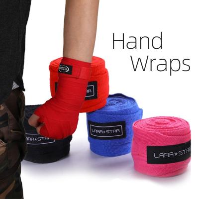 China Amazon Unisex Hot Sale Custom High Quality Boxing Handwraps Wrist Protection Boxing Bands Boxing Hand Wraps for sale