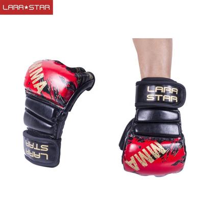 China new fighting Muttahida Majlis-e-Amal half finger pu leather boxing g likes LS0752 for sale