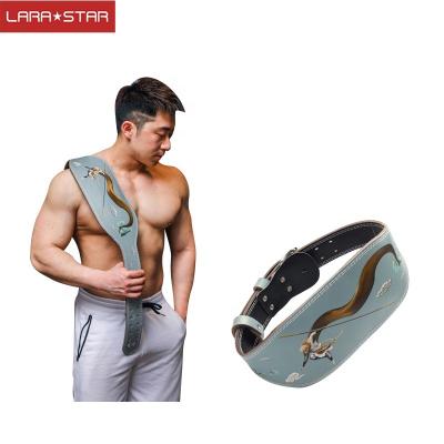 China Cowhide Adult Belt Fitness Traction Waist Pad Professional Sports Squat Hard Weightlifting Training Protective Gear for sale