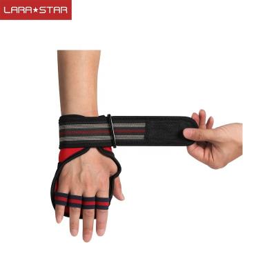 China Pull Up Barbell Pull Up Hand Protector Lfiting Weight Band Finger Gauntlet Fitnessglove Hard Leather Wrist Protector for sale