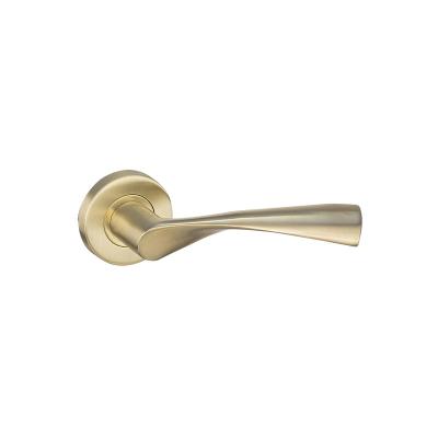 China Modern New Style Gold Classic Door Handles Solid Champagne Door Handle Supplier From China Stainless Steel for sale