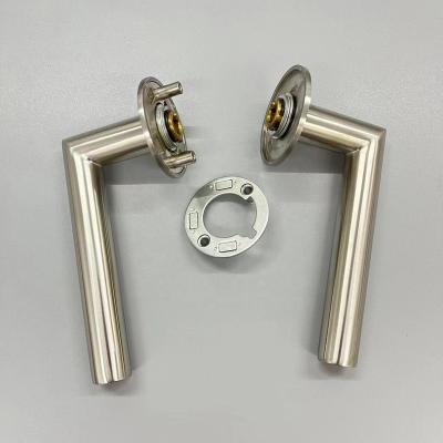 China Interior Security Bedroom Bathroom Lock Lever Door Handles Stainless Steel Door Handle Modern Home Lock for sale