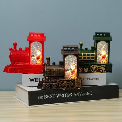 China Simple Christmas Gift Santa Claus Oil Lamps Desktop Christmas Ornaments Light Christmas Decoration Gift for sale