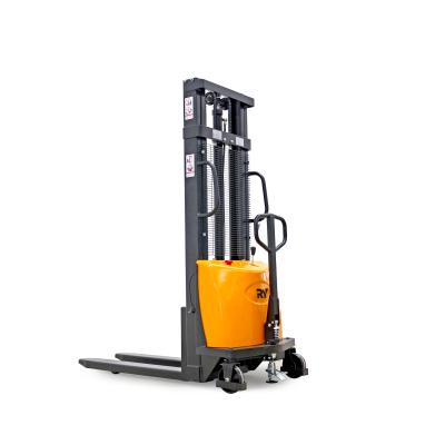 China Corrosion Protection 1ton, 1.5ton, 2ton Self Lifting Stacker Semi Electric Stacker for sale