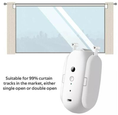 China American Robot Remote Control Opener New Design Smart Curtain System Retro Style Curtains Automatic Smart Home System for sale