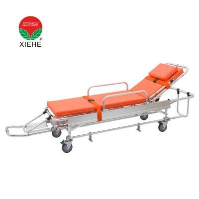 China Emergency Rescue Big Wheel Stretcher For Ambulance Folding Medical Bed for sale