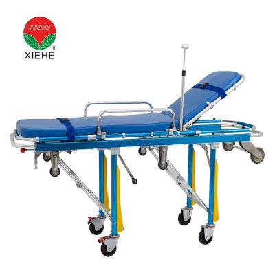 China Aluminum Loading Folding Metal Ambulance Stretcher Medical Equipment for sale