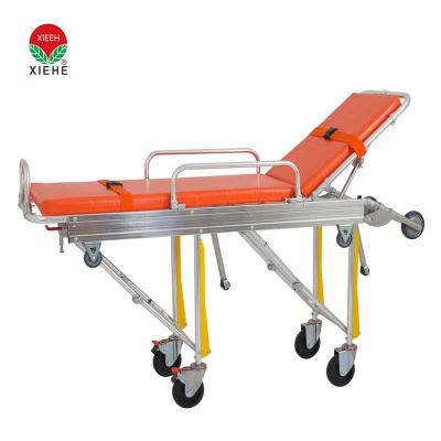 China Ambulance Stretcher Folding Spare Self Loading Medical Bed for sale