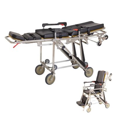 China Self Loading Metal Ambulance Stretcher Can Be Converted Into A Chair for sale