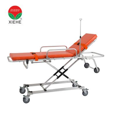 China Metal Ambulance Self Loading Stretcher With Wheels Automatic Loading Ambulance Stretcher With Wheels for sale