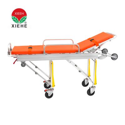 China Portable Emergency Trolley Bed Medical Emergency Stretcher Hospital Ambulance Folding Stretcher For Rescue Transfer Patient for sale