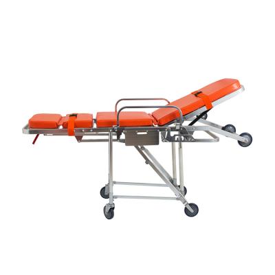 China Dimensions of YXH-3E metal folding ambulance stretcher for sale for sale