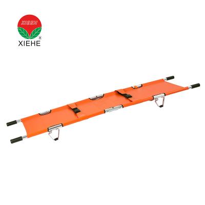 China Universal New Type One Man Emergency Rescue Two Fold Stretcher With Handle for sale