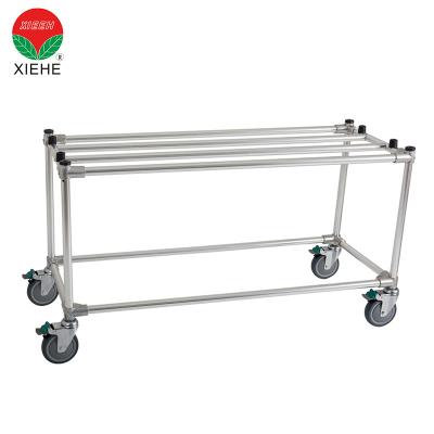 China Carton American Style High Strength Aluminum Alloy Coffin Trolley for sale