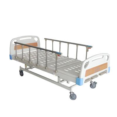 China Hospital Bed Hospital Furniture Detachable Manual Hospital Bed With Three Functions for sale