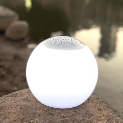 China Morden Light Up Led Wireless Color Changing Waterproof Portable Music Speaker Ball Lamp for sale