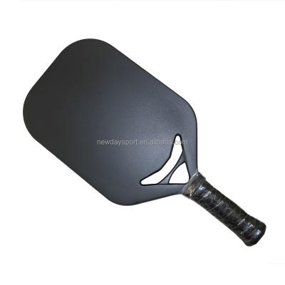 China Black Wholesale Glass Carbon Fiber Pickle Ball Paddle Graphite Pickleball Paddle for sale