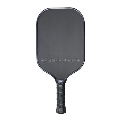 China 2023 Black Pickleball Paddle Carbon Fiber Handle Thermoform Pickleball Short Paddle 16Mm Paddle Racket for sale