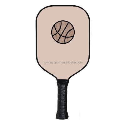 China Lightweight LOGO PP Honeycomb Core Paddle Wood Edgeless Pickleball Paddle Custom Thermoformed Pickleball for sale