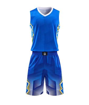 China FREE SAMPLE Antibacterial Mens Basketball Tank Top And Shorts Team Uniform With Pockets Sportswear Uniform for sale