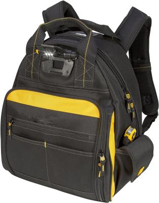 China Ready to Ship FREE SAMPLE Multifunctional Tool Bag Lit Tool Backpack Bag 57-Pockets for sale