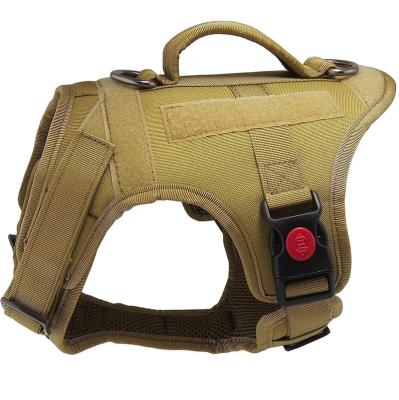 China Leather Backpack Leather FREE SAMPLE Harness Military Duty Dog Tactical Vest For Small Medium Large Dogs Non Pull Escape Proof Dog Duty Vest for sale