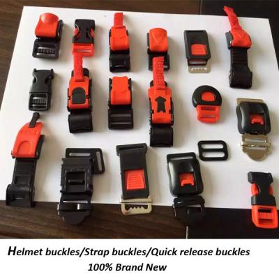 China Plastic+Metal Black New And Red Strap Quick Release Buckle for sale