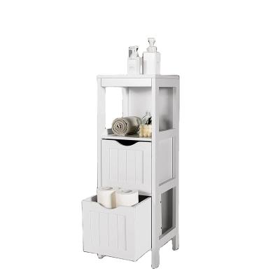 China New Product White Wood Luxury Vanity Bathroom Cabinet Good Space Saver Price for sale