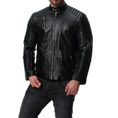 China Sustainable New Fashion Bubble Jacket Men Denim Jacket Slim And Short Leather For Motorcycle Jacket for sale