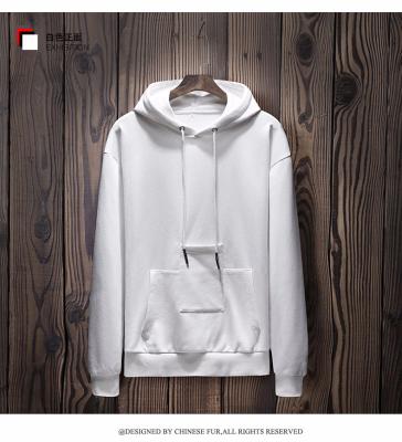 China 100% big xxxxl hoodies men cotton sweatshirts hoodies plain anti-shrink custom wholesale pullover for sale