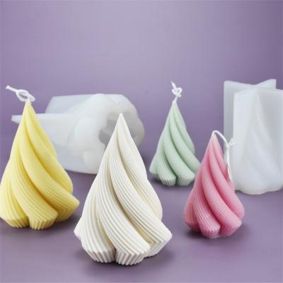 China Creative Handmade Irregular Conical Mold Para velas moldes de silicona diy home decor silicone candle reusable high quality viable for sale