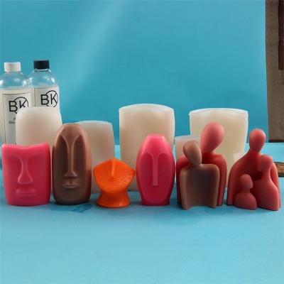 China Creative Viable Couples Lover Body Man Women Plaster Modern DIY Valentine's Day Silicone Resin Molds Candle Mold For Candle Making for sale