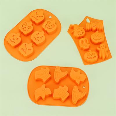 China Cute Sustainable Food Grade Custom Design Festival DIY Ice Cream Jelly Chocolate Halloween Cake Mold Silicone Molds Silicon Cake Mold for sale