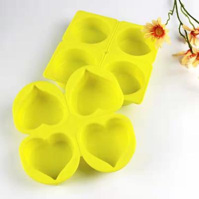 China Viable Homemade Rectangular Round Shape Food Grade Non Stick Heart Baking Cake Molds Handmade Custom Molds Making Soap Silicone Mold for sale