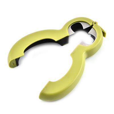 China Funny Plastic Multi Functional Twist Opener Jar Opener Manual Shape Tool Kitchen Multifunctional Bottle Opener for sale